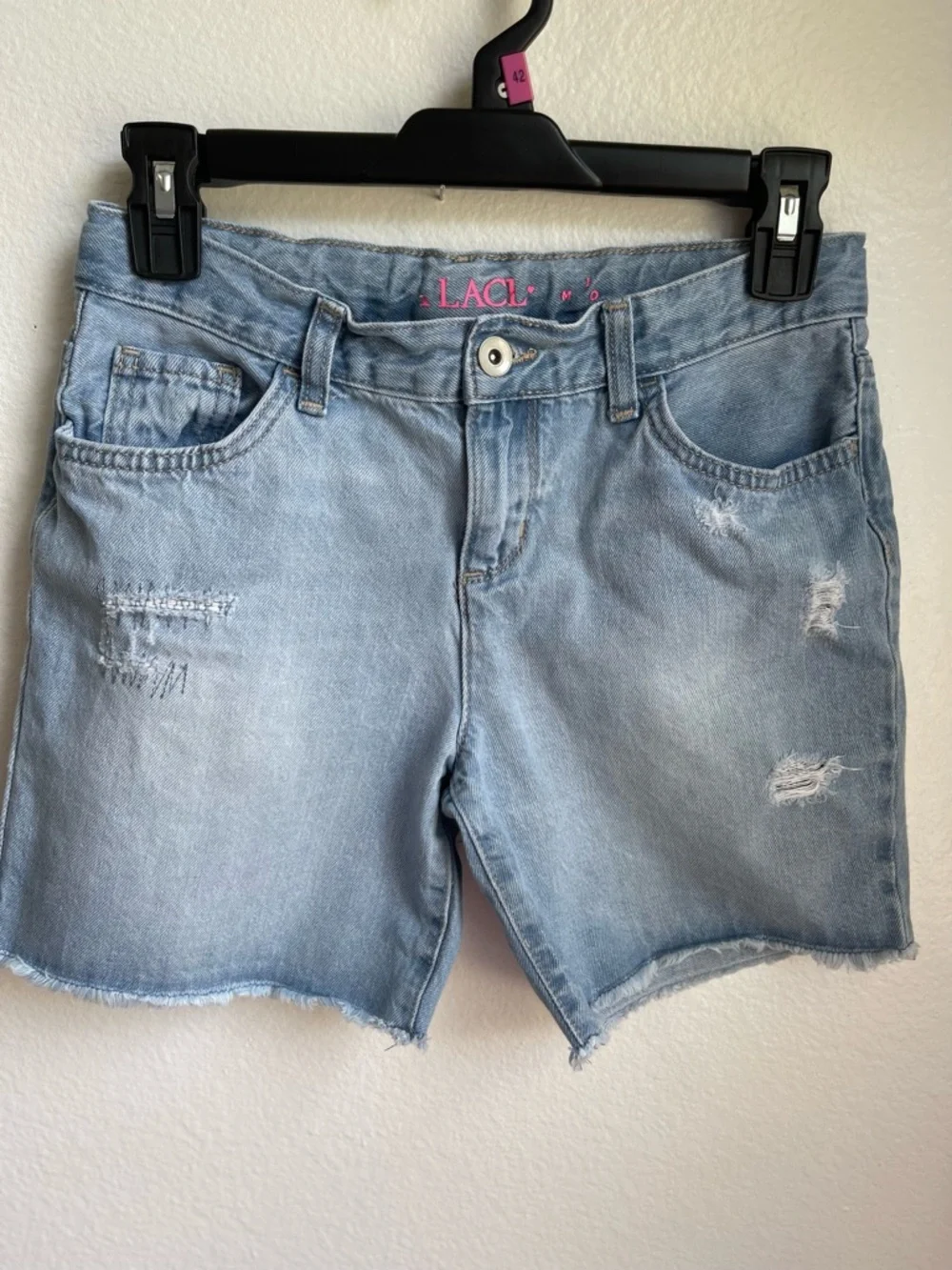The‎ Children's Place Light Blue Distressed Denim Shorts Size 10